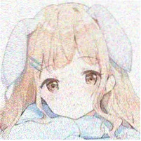可爱动漫头像-水彩系少女柔和边缘头像
